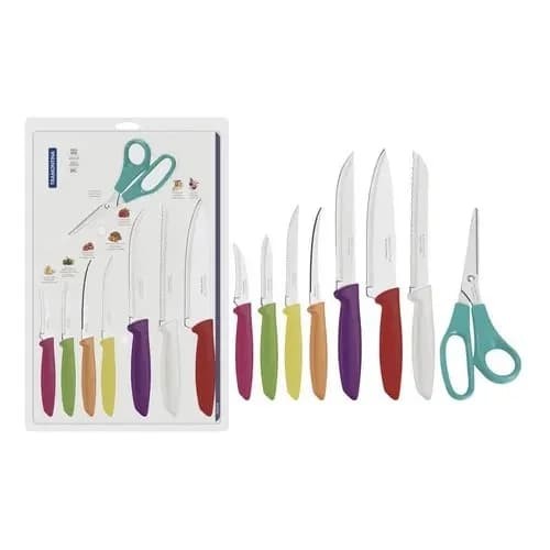 Set X8 Cuchillos Tramontina Plenus Acero Inoxidable Multicolor — imagen 2 de 3