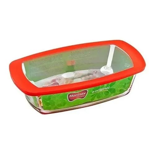Fuente Marinex Vidrio Templado Con Tapa 700 Ml — imagen 1 de 1