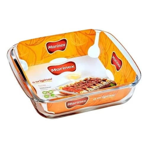 Molde Para Hornear Marinex Cuadrado Vidrio 1,1 L — imagen 1 de 1