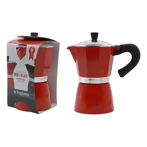 Cafetera Italiana Tognana Coffee Star Red 6 Tazas Roja — imagen 1 de 1