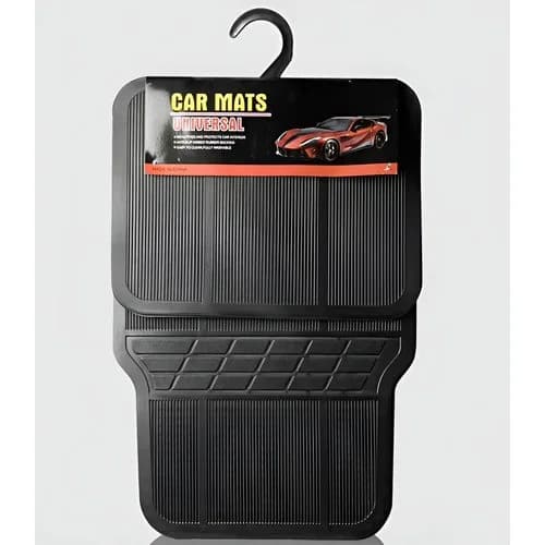 Juego De Alfombras Para Auto Universal 4 Piezas Negro
