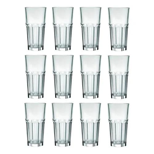 Vasos Nadir Bristol Facetado Vidrio 340 Ml X12 Unidades — imagen 4 de 6