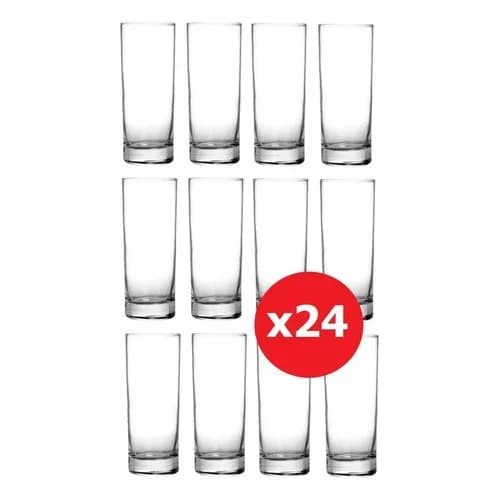 Vasos Trago Largo Nadir Cylinder Vidrio 350 Ml X24 Unidades — imagen 7 de 9
