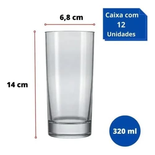 Vasos Nadir Atol Multiuso Vidrio 320 Ml X12 Unidades — imagen 4 de 4