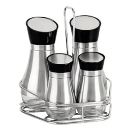 Set Dispensadores Tramontina Realce X4 Inoxidable Y Vidrio — imagen 1 de 5
