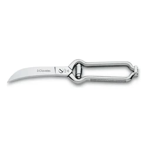 Tijera Trinchadora 3 Claveles 24 Cm Acero Inoxidable