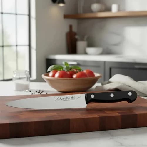 Cuchillo Filetero 3 Claveles 17 Cm Acero Inoxidable — imagen 1 de 5