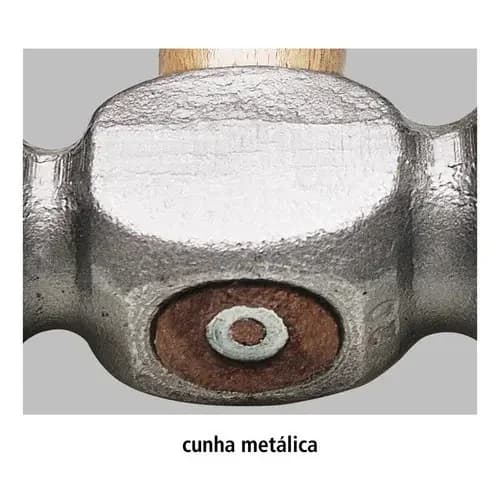 Martillo De Bola Pulido Tramontina 200 G Mango De Madera — imagen 3 de 4