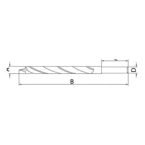 Broca Tramontina Para Madera 4.0 Mm — imagen 2 de 2