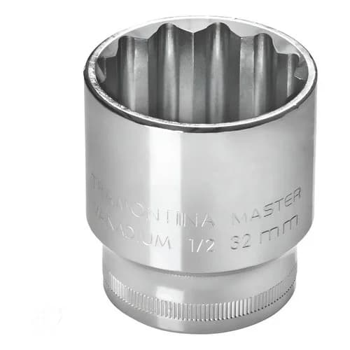 Casquillo Acanalado Tramontina 24 Mm 1/2 Acero Cromado — imagen 1 de 3