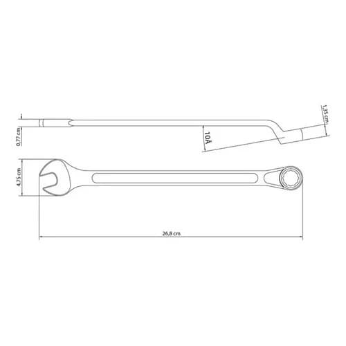Llave Combinada Tramontina 13/16 Acero Especial — imagen 2 de 5