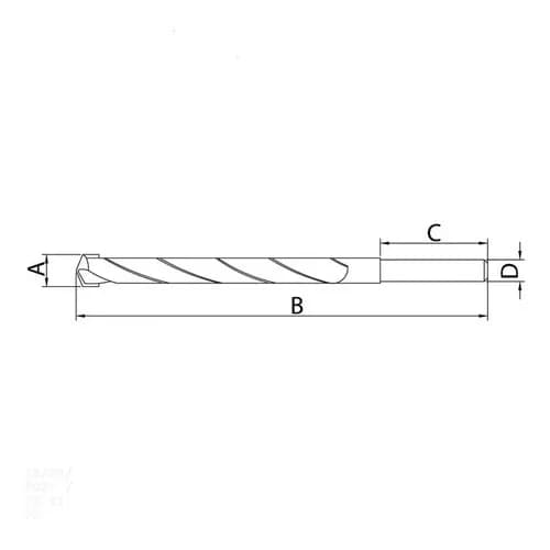 Broca Para Acero Tramontina 9.5 Mm DIN 338 — imagen 2 de 2