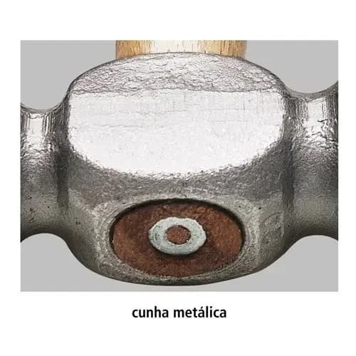 Martillo Esférico Tramontina Pulido 1000 g Mango De Madera — imagen 3 de 4