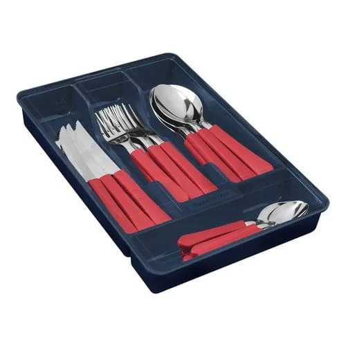 Juego De Cubiertos Tramontina Leme 25 Piezas Rojo — imagen 5 de 7