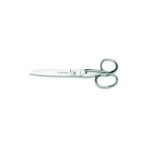Tijera De Sastre 3 Claveles 15 Cm Acero Al Carbono Hoja Recta