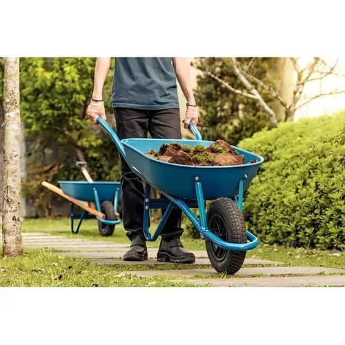 Carretilla De Mano Tramontina 50 L Rueda Maciza Azul — imagen 5 de 5