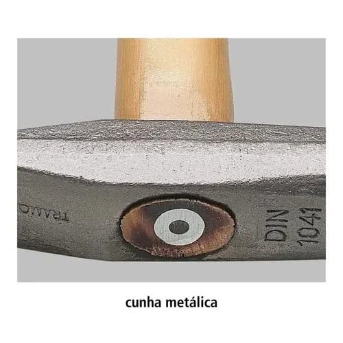 Martillo De Peña Tramontina 300 G Mango De Madera — imagen 3 de 4