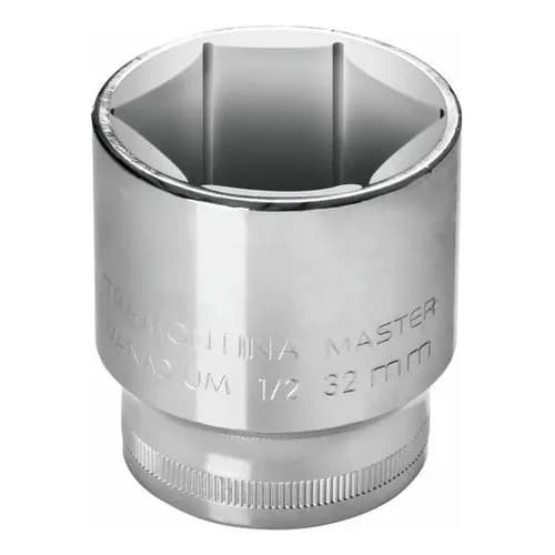 Tubo Hexagonal Tramontina 16 Mm Encastre 1/2 Acero Cromado — imagen 1 de 1