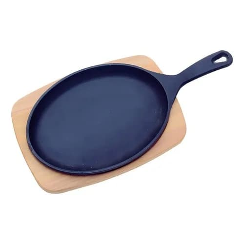 Tabla Para Asado Tramontina Mix Grill Oval 30,5 X 18,5 Cm Negra — imagen 1 de 3