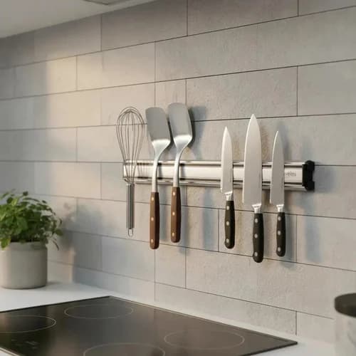 Barra Soporte Magnético 3 Claveles 30 Cm Para Cuchillos — imagen 3 de 3
