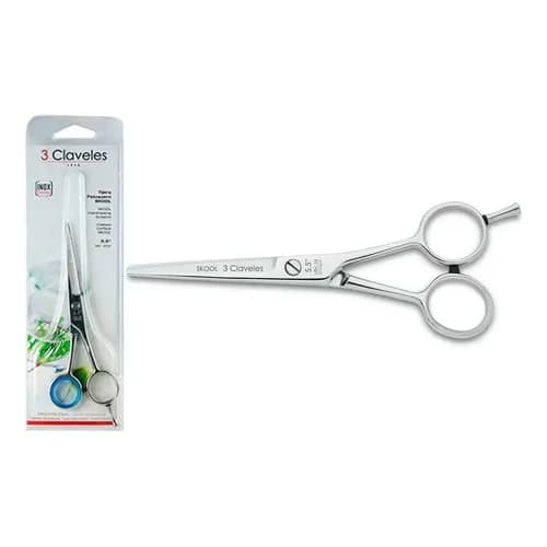 Tijera De Peluquero 3 Claveles Skool Corte 14 Cm — imagen 1 de 1
