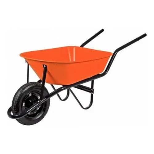 Carretilla Tramontina 55 L Rueda Neumática Naranja — imagen 2 de 9