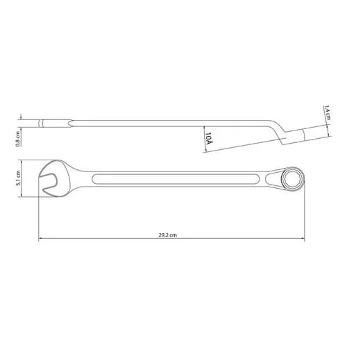 Llave Combinada Tramontina Master 23 Mm Cromada — imagen 2 de 3