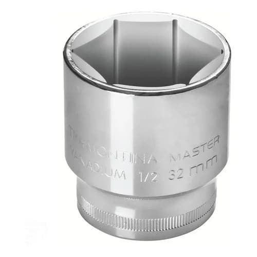Dado Vaso Hexagonal Tramontina 9 Mm Encastre 1/2 Cromo Vanadio