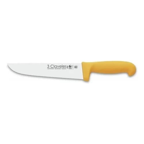 Cuchillo Carnicero Angosto 3 Claveles Acero Inoxidable 25 Cm — imagen 1 de 7