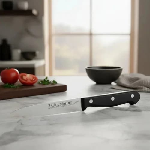 Cuchillo Verduras 3 Claveles Uniblock 10 Cm Acero Inoxidable — imagen 1 de 6