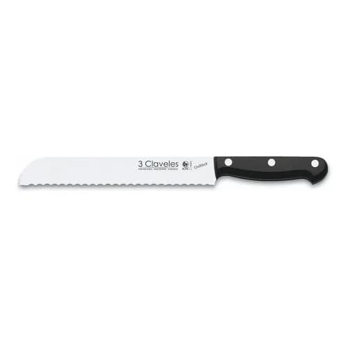 Cuchillo De Pan 3 Claveles Uniblock 20 Cm Acero Inoxidable Negro — imagen 5 de 5