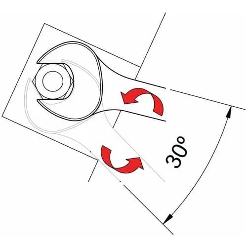 Llave Combinada Tramontina Pietra 9 Mm Cromada — imagen 3 de 7