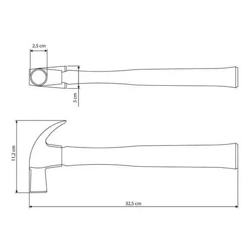 Martillo Carpintero Tramontina 25 Mm — imagen 3 de 3