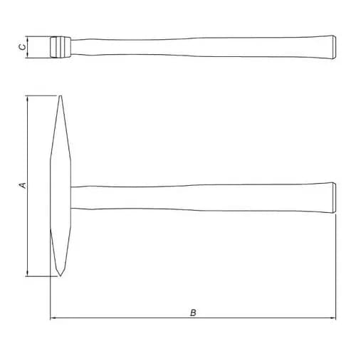 Martillo Para Soldar Tramontina Pro 300 G — imagen 4 de 4