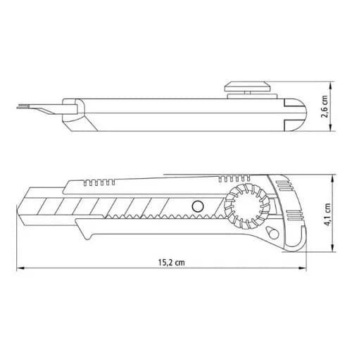 Cutter Profesional Tramontina De Hoja Segmentada — imagen 4 de 6
