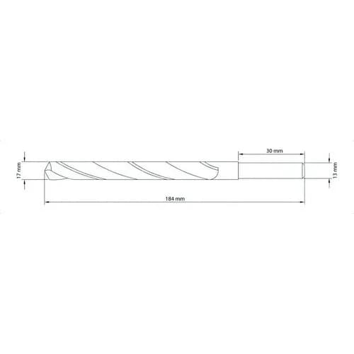 Broca Tramontina Pro Para Acero 17 X 184 Mm — imagen 2 de 6