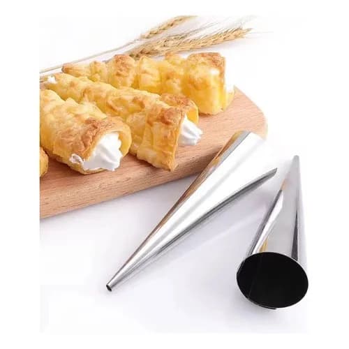 Set 3 Moldes Para Cannoli Acero Inoxidable — imagen 2 de 4