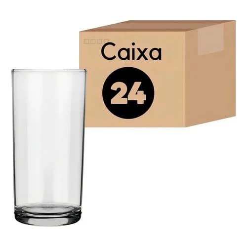 Vaso Refresco Nadir Cylinder Vidrio 300 Ml Set X24 — imagen 1 de 9