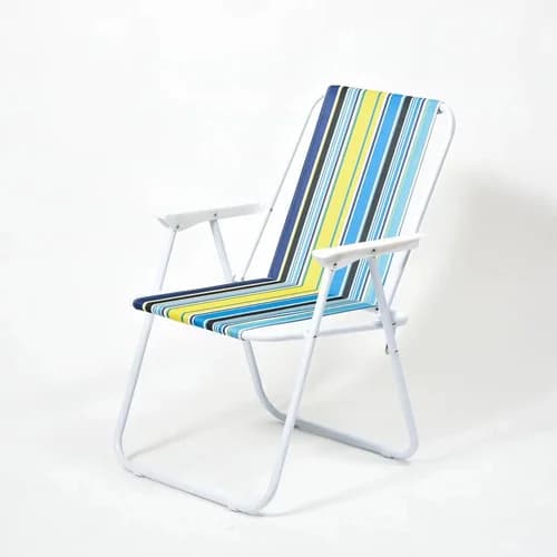 Silla De Playa Y Jardín Plegable De Hierro X10 Unidades — imagen 2 de 6
