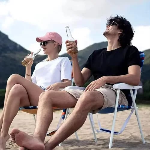 Silla De Playa Y Jardín Plegable De Hierro X10 Unidades — imagen 6 de 6