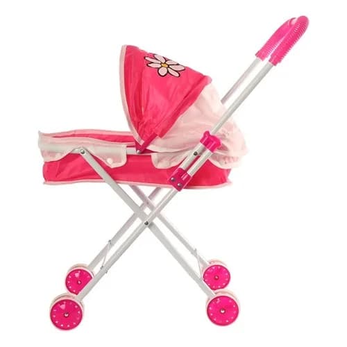 Coche Para Muñeca Cochecito Moisés 49 X 42 X 21 Cm Rosado — imagen 1 de 2