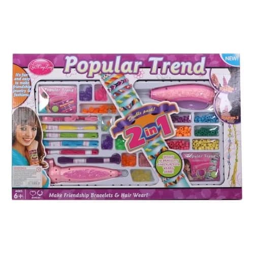 Set Infantil Para Hacer Pulseras Y Collares 54 X 34,5 Cm — imagen 1 de 1