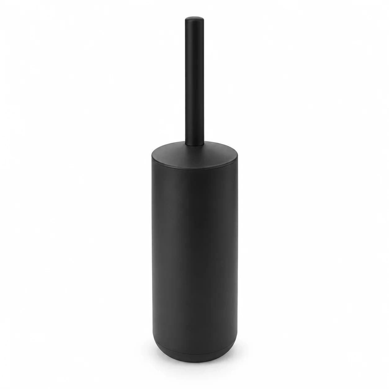 Cepillo para Inodoro Negro con Recipiente y Tapa 38 cm