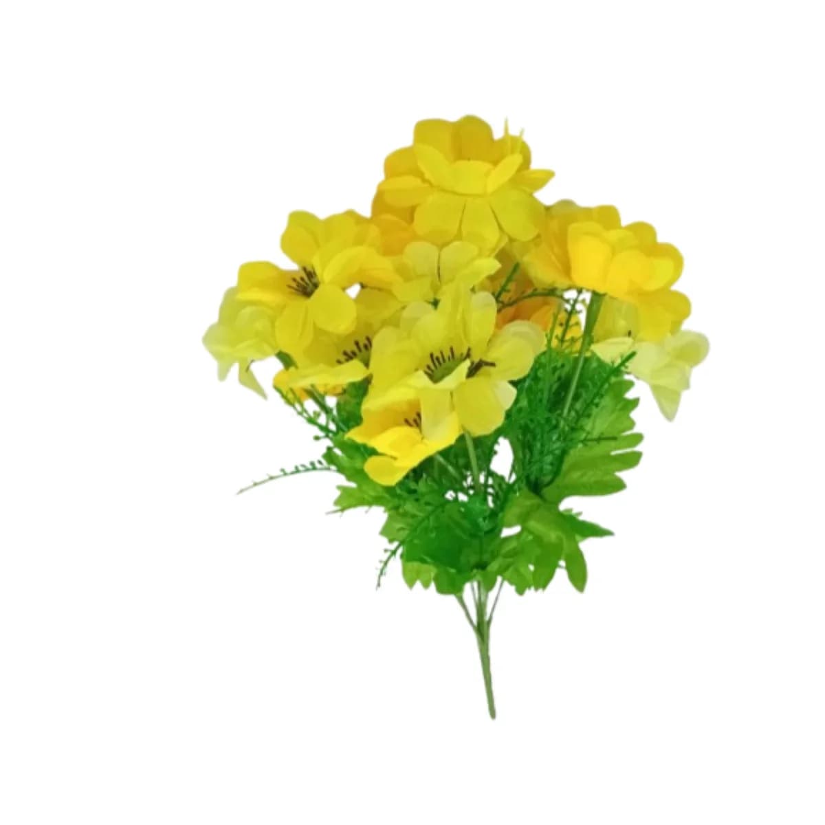 Ramo de Anémonas Artificiales con Helecho 6 Flores — imagen 1 de 2