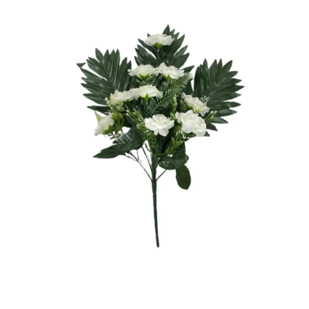 Ramo de Rosas Artificiales con Palma 9 Flores — imagen 2 de 2