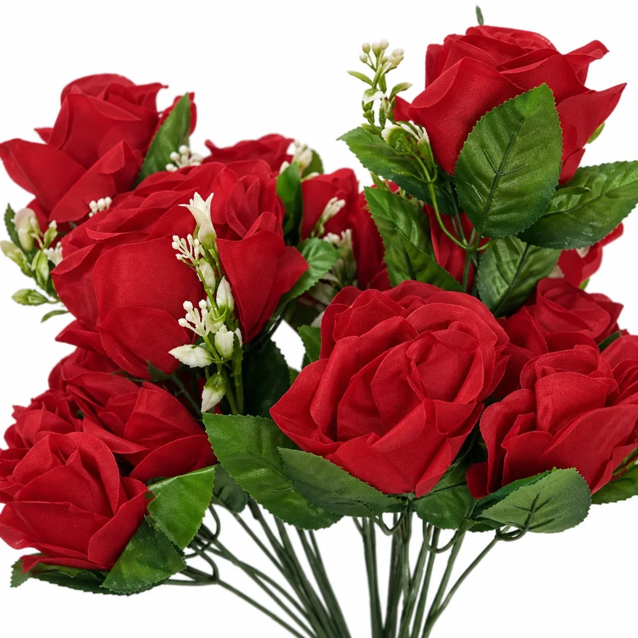 Ramo de Rosas Rojas Artificiales con 11 Flores — imagen 2 de 2