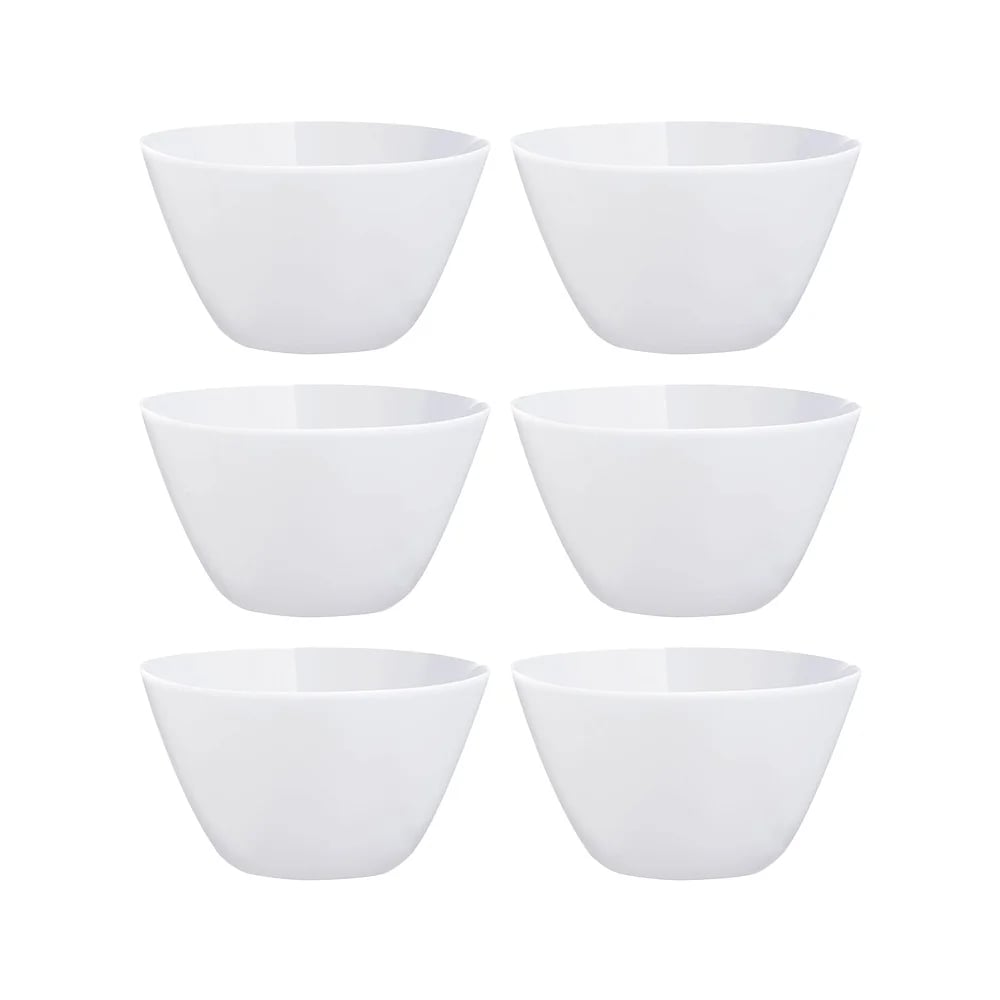 Bowl De Vidrio Blanco Luminarc Zelie 12 Cm X 7 Cm X6 Unid