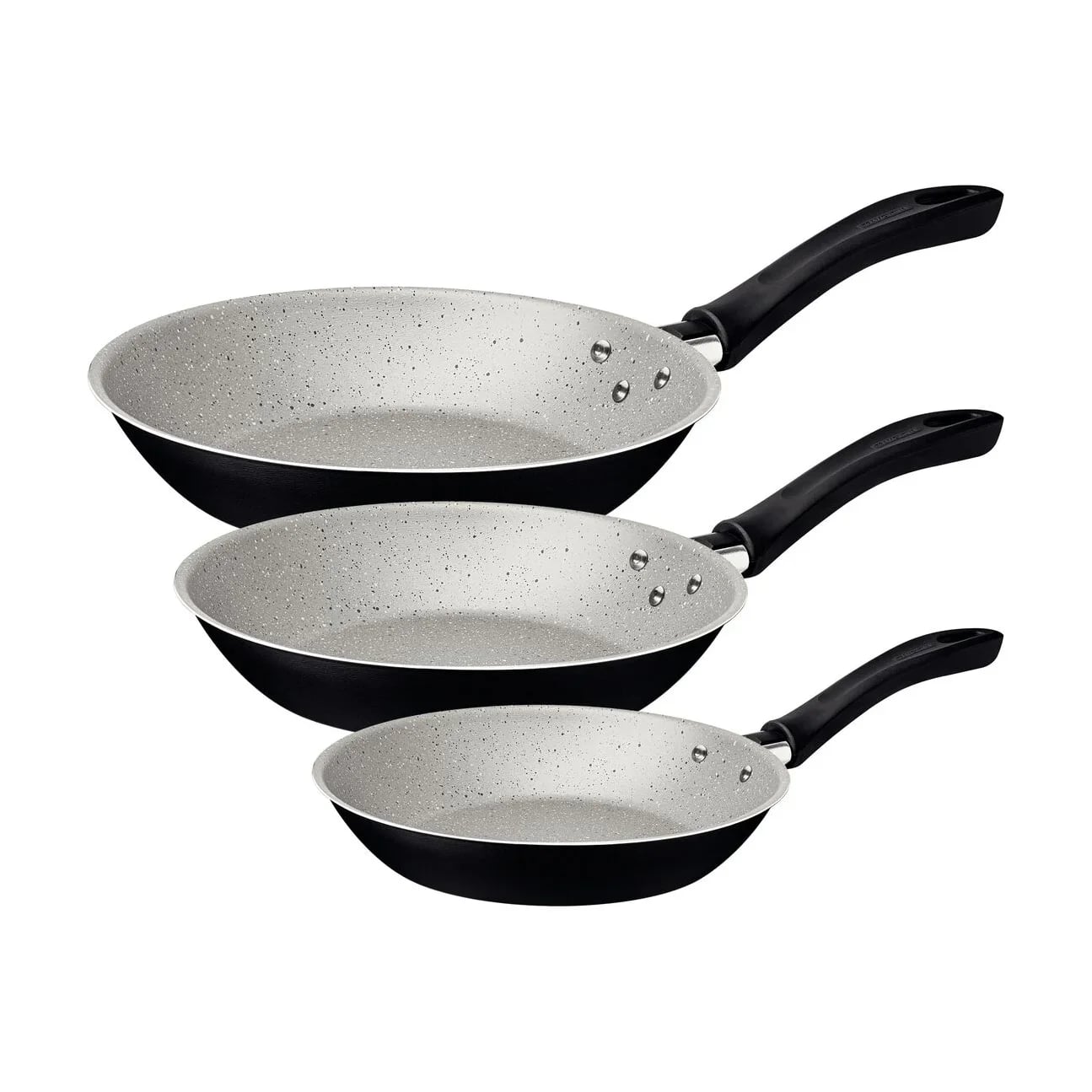 Juego de sartenes Tramontina Linz antiadherentes 3 piezas negro