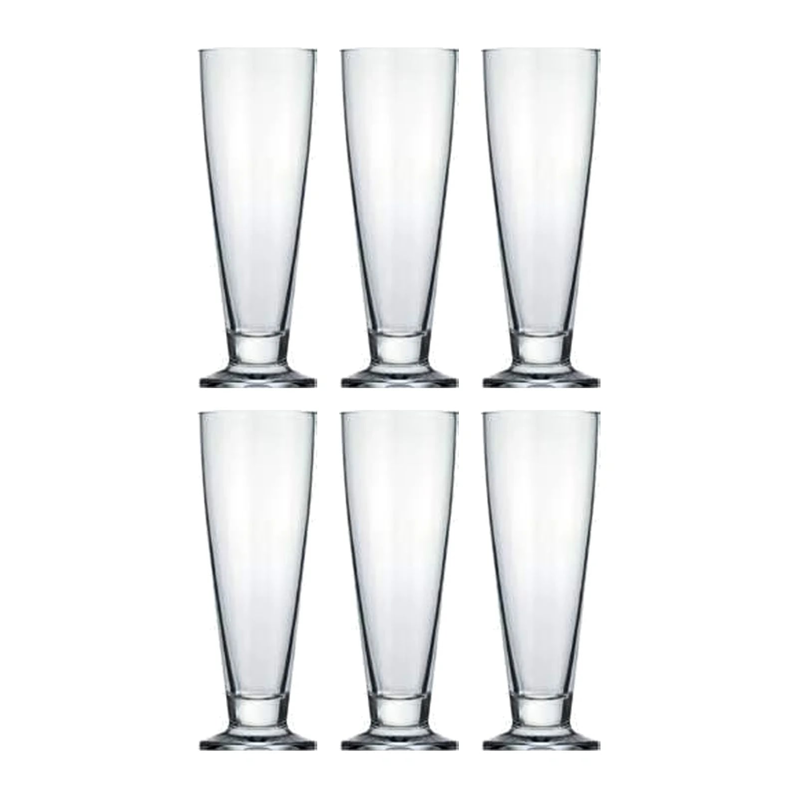 Vaso de cerveza Nadir Tulipa de vidrio 300 ml — Pack x 6