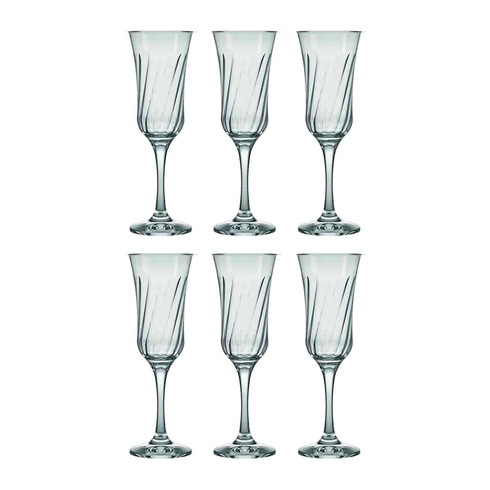 Copa de champán Nadir Lírio de vidrio 195 ml — Pack x 6